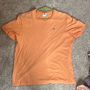 Light orange Lacoste crew neck shirt